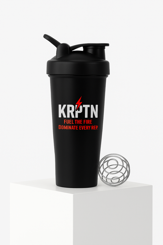 Black KRPTN Blender bottle