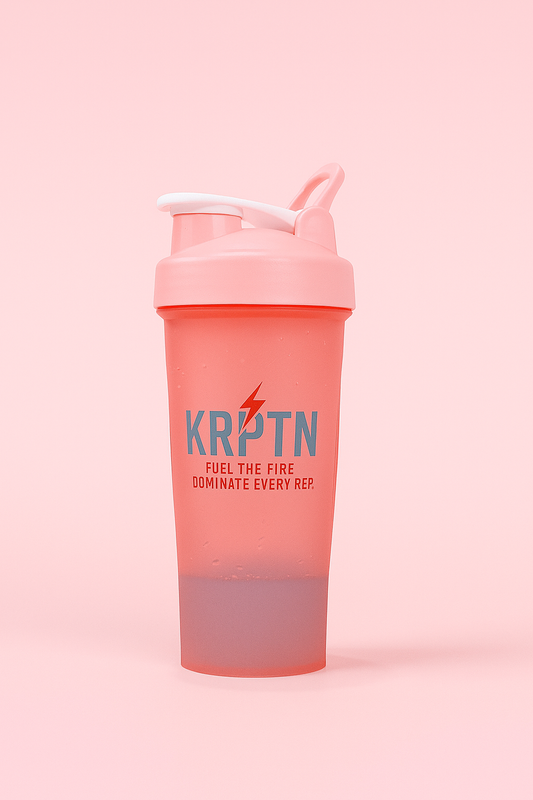 Pink KRPTN Blender bottle