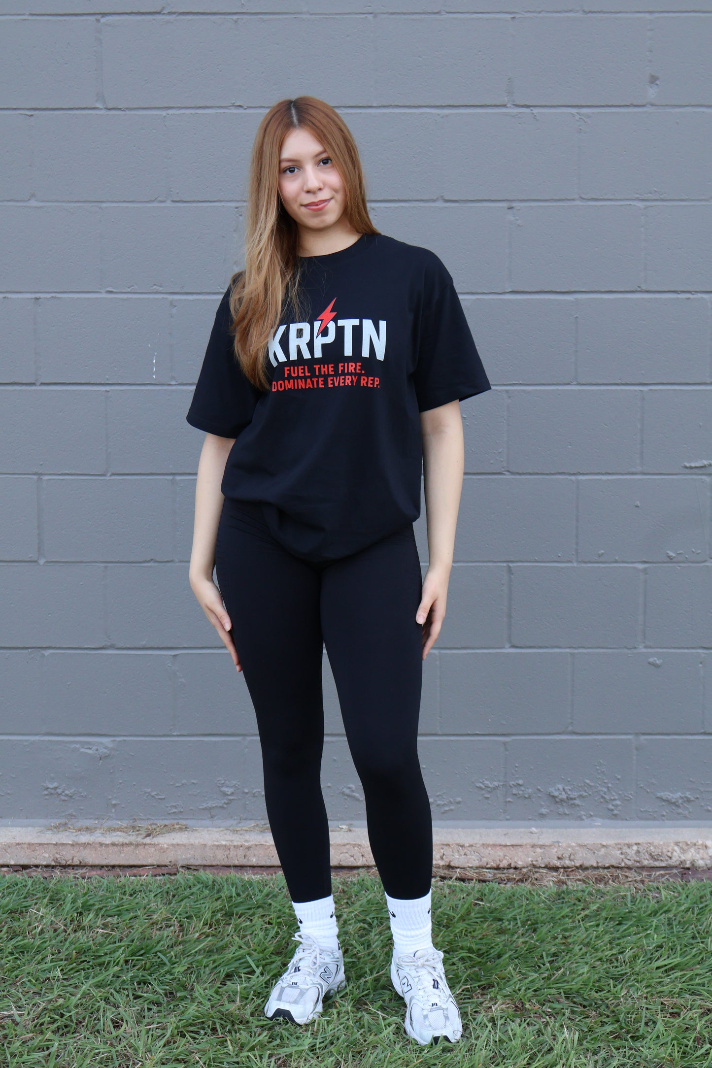 KRPTN Black Oversize Tee